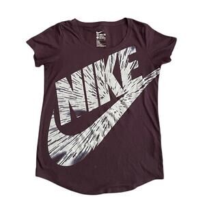 NIKE The Nike Tee Womens Size S Purple White T-Shirt